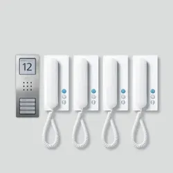 SSS Siedle 210008741-00 SET CA 812-4 E/W Audio-Set Siedle Compact 21000874100