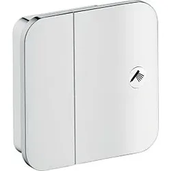 hansgrohe Axor One Fertigmontageset 45771800 Unterputz-Absperrventil, 1 Verbraucher, Edelstahl-Optik