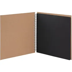 Fotoalbum Whire-O 60 Seiten 290x290mm kraft/schwarz