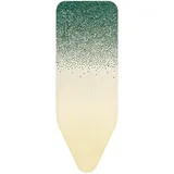 Brabantia New Dawn, Bügelbrettbezug C 8 mm Schaumstoffpolsterung, Fairtrade-Baumwolle, Strapazierfähig und Leicht Anzubringen für Verbesserte Bügelleistung - 124 x 45 cm