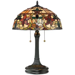 Kami 2-flammige Tischlampe - Vintage Bronze