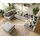 DeLife Wohnlandschaft Clovis XL Weiss Hellgrau Modulsofa Hocker
