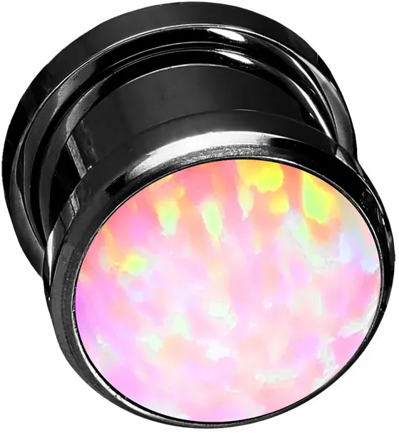 Chirurgenstahl Plug SYNTHETISCHER OPAL