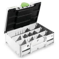 Festool Systainer SORT-SYS3 M 137 Domino 3 Teile grün, schwarz, weiß