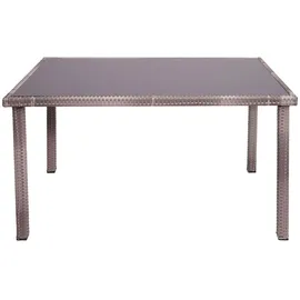 MCW MCW-G19 Gartentisch 120 x 75 x 71 cm Grau/Braun