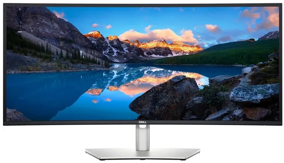 Dell Dell U3423WE, LED-Monitor, (WQHD, IPS, Curved, LED-Monitor (3440 x 1440 Pixel px) silberfarben