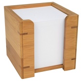 WEDO Zettelbox Bambus mit Papier