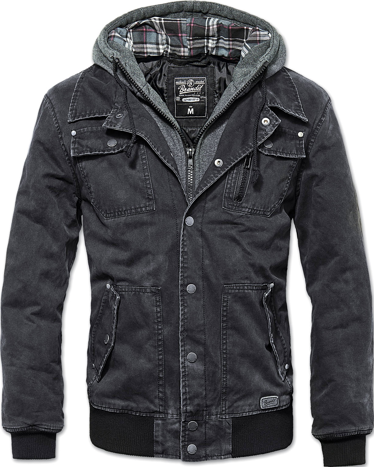 Brandit Dayton, veste textile - Noir - XXL