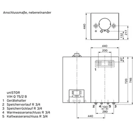 Vaillant uniSTOR VIH Q 75/2 B
