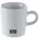 Espresso-Tasse weiß 80 ml aus Porzellan Höhe 62 mm mit Henkel