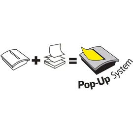 Post-it Z-Notes Haftnotizen R330 gelb, 12 Blöcke