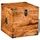 vidaXL Truhenbank Raues Mangoholz Braun