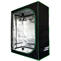 Mucola Zimmergewächshaus 120x60x150cm Growschrank Indoor Growtent Growzelt Zuchtzelte Zuchtschrank Pflanzenzucht Ganzjährige Pflanze, Lichtdicht und Wasserdicht