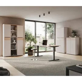 Germania Schreibtisch Oviedo Eiche Nachbildung / Schwarz