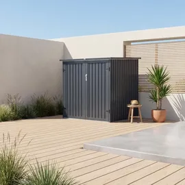sweeek Fahrradunterstand aus verzinktem Stahl mit Verankerungsset 2 Fahrräder