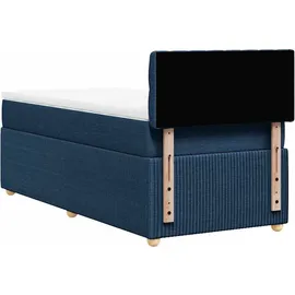 vidaXL Boxspringbett 100 x 200 cm Blau
