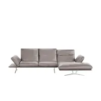 KOINOR Ecksofa Echtleder Francis , braun , Maße (cm): B: 314 H: 93 T: 159