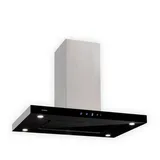 Klarstein Inselabzugshaube Wandhaube 90 cm Schwarz