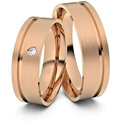 Trauringe Darmstadt 585er Rotgold - 4256