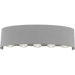 PAUL NEUHAUS LED-Wandleuchte 9489-21 silber, 8 W, 1200 lm, 3000 K, IP54