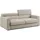 divani.store Dylan Sofa mit Bettkastenauszug aus wasserfestem, Baumwollartigem Stoff T13 188 cm creme