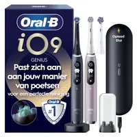Oral-B iO Series 9 Duopack Black Onyx + 2. Handstück Rose Quartz + Aufsteckbürsten 3 St.