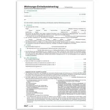 RNK RNKVERLAG 599 - Wohnungs- Einheitsmietvertrag, 4 Seiten, gefalzt auf DIN A4, mit Wohnungsgeberbescheinigung, 50 Stück