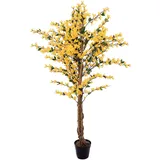 Europalms Forsythienbaum mit 3 Stämmen, gelb, 150cm