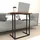 [en.casa] Laptoptisch, Walnuss Holzwerkstoff, 60x66x36 cm, Wohnzimmer, Wohnzimmertische, Beistelltische