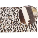 Beliani Teppich Kuhfell rechteckig 140x200 cm Patchwork Akyele