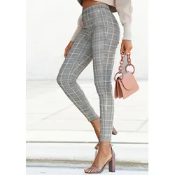 LASCANA Highwaist Leggings, mit Karomuster LASCANA allover 44/46