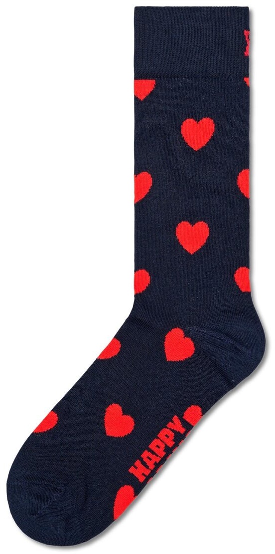 Happy Socks Unisex Socken - Love, Valentinstag, Geschenkbox Heart Socks Navy 41-46