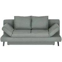 Sofa.de Schlafsofa Flachgewebe ¦ grau ¦ Maße (cm): B: 200 H: 85 T: 90.0