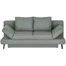 Sofa.de Schlafsofa Flachgewebe ¦ grau ¦ Maße (cm): B: 200 H: 85 T: 90.0