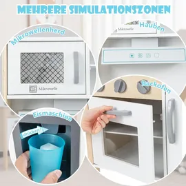 Costway Spiel-Küche Kinderküche mit 18 Zubehör (310700)
