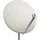 PremiumX PXA100 Satellitenschüssel 100cm Aluminium Hellgrau Satellitenantenne SAT Spiegel mit LNB-Tragarm und Masthalterung