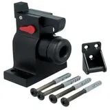 MS Beschläge - Türpuffer Feststellhaken Türfeststeller Schwarz matt Türstopper Mit Gegenstück