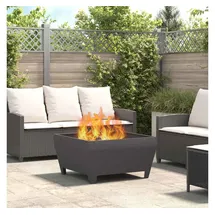vidaXL Feuerplatz Ø 43 cm Schwarz