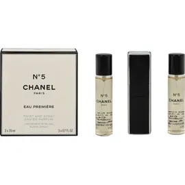 Chanel No. 5 Eau Premiere Eau de Parfum refillable 20 ml + Eau de Parfum Nachfüllung 2 x 20 ml Geschenkset