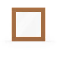 Fenster Ockerbraun RAL 8001, Holzfenster, Classic IV 68, 510 x 510 mm, einteilig, festverglast, individuell konfigurieren
