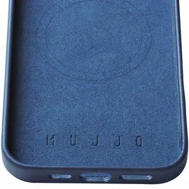 Mujjo iPhone 16 Pro Max Leder Case dunkelblau