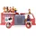 BOARTI Kinderregal Feuerwehr rot
