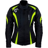 ROLEFF RACEWEAR Roleff Motorradjacke Lady Latina, Neon Gelb, Größe XXL