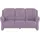 meinSofa Couch Mikrofaser 3-Sitzer Lila