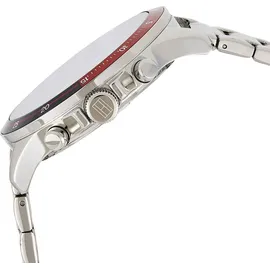 Tommy Hilfiger Bank 1791718 Herrenuhr - Silber/Blau