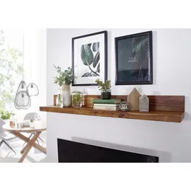 Wohnling Wandregal Mumbai 80 x 17 x 23 cm Braun