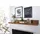Wohnling Wandregal Mumbai 80 x 17 x 23 cm Braun