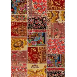 Bamyum Silena Bedruckter 160x230 Teppich Chenille-Druck Maschinell Hergestellt