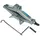 PRO PLUS Wagenheber Metall 1t silber