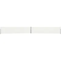 VidaXL Ausziehbare Seitenmarkise 140x1200 cm Creme
